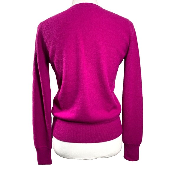 Naadam Crewneck 100% Cashmere Sweater Womens Size XS Fuchsia - Picture 3 of 9